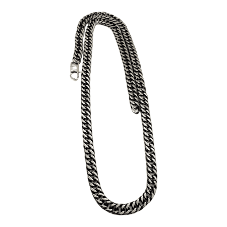 Collana Uomo Acciaio mod. Cubana Brunita