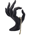 Bracciale Donna Acciaio mod. Tennis Carrè Oro